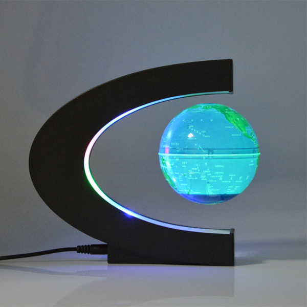 Magnetic Levitation 3D Globe with LED Light, Cool Gadgets Floating Lamp Globe Decor, Office Decoration - tuttostyle4u