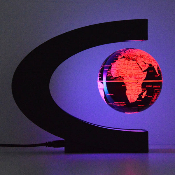 Magnetic Levitation 3D Globe with LED Light, Cool Gadgets Floating Lamp Globe Decor, Office Decoration - tuttostyle4u