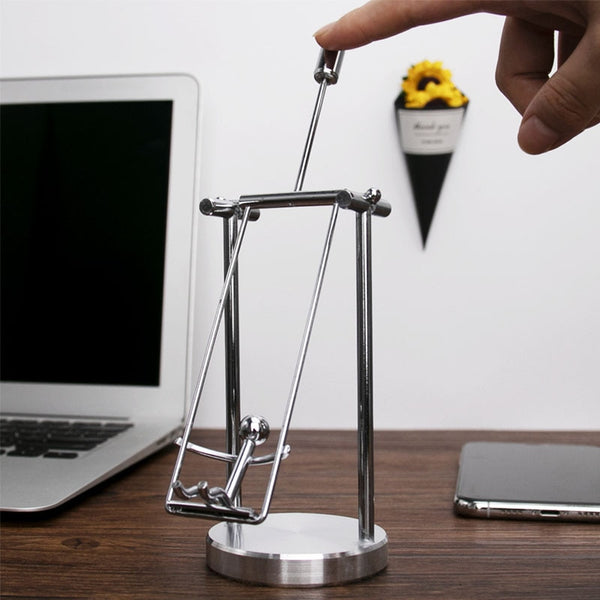 Kinetic Art Perpetual Motion Swing Balance Desk Fun Anti Stress Office Toy - tuttostyle4u