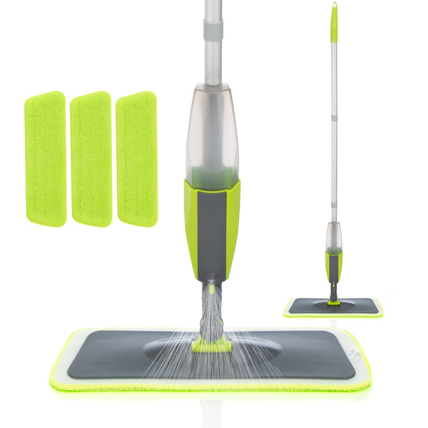 Spray Mop Broom Set Magic Flat Mops for Floor Home Cleaning Tool Brooms Household with Reusable Microfiber Pads Rotating Mop - tuttostyle4u