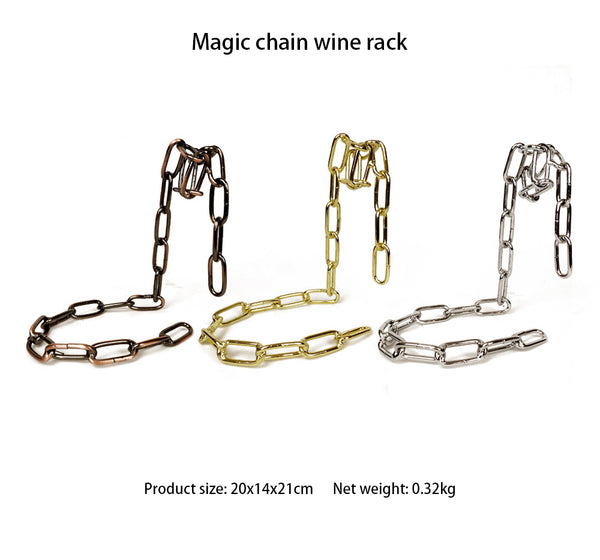 Magic Iron Chain Wine Bottle Holder - tuttostyle4u
