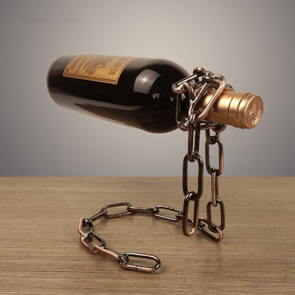 Magic Iron Chain Wine Bottle Holder - tuttostyle4u