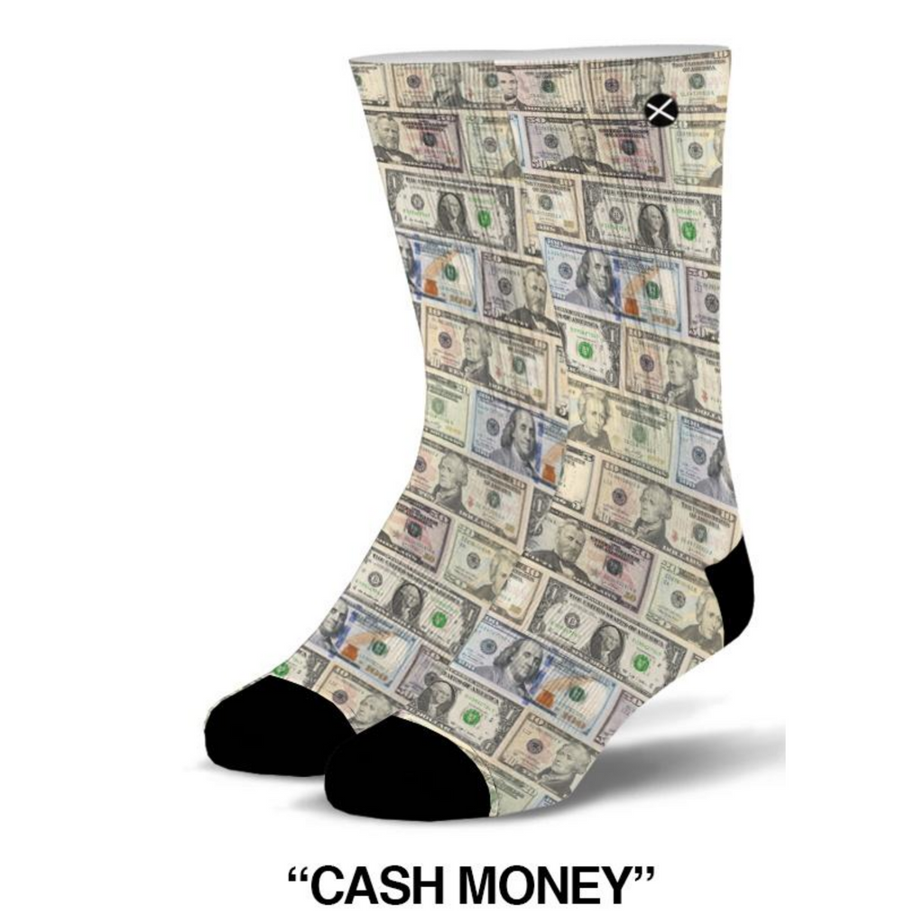 Cash Money Socks (Sublimation) - tuttostyle4u