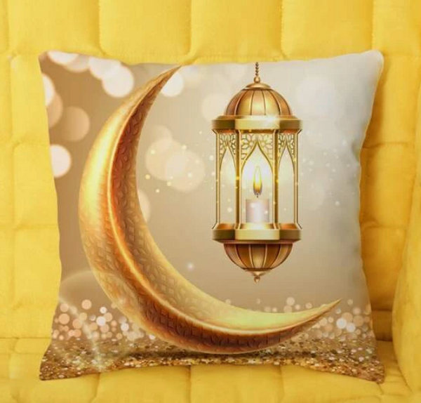 Moon Print Cushion Cover Without Filler - tuttostyle4u