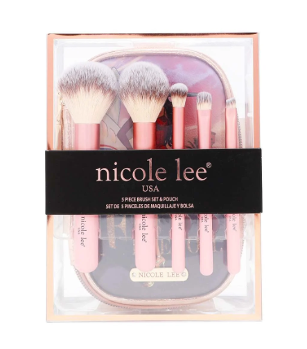 Nicole Lee Makeup Brush Set W/ POUCH - tuttostyle4u