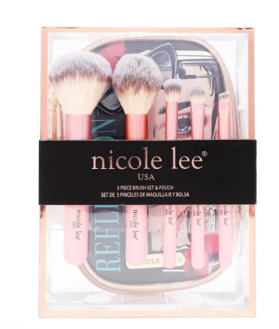 Nicole Lee Makeup Brush Set W/ POUCH - tuttostyle4u