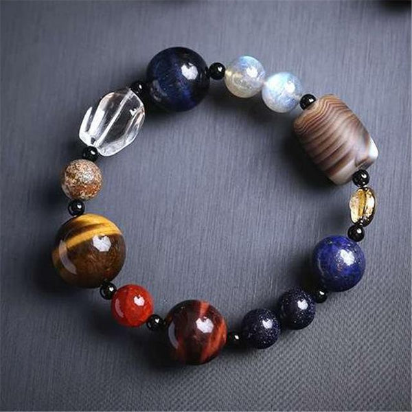 Eight Planets Bead Bracelet Natural Stone - tuttostyle4u