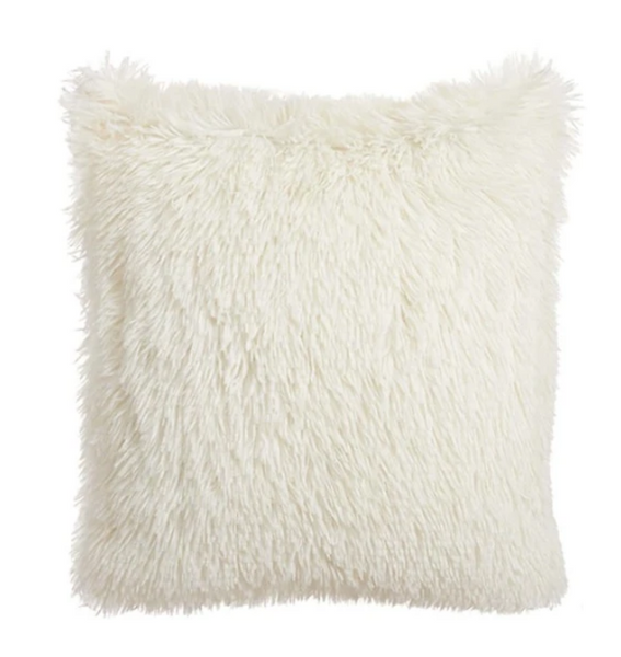 Beige Plush Cushion Cover Without Filler - tuttostyle4u