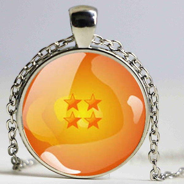 Goku Dragon Ball Z necklace orange Glass 1-7 stars pendant Random Ball - tuttostyle4u