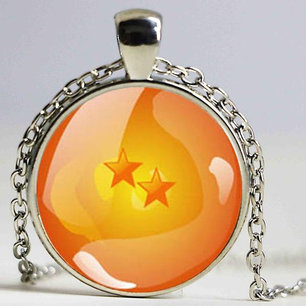 Goku Dragon Ball Z necklace orange Glass 1-7 stars pendant Random Ball - tuttostyle4u