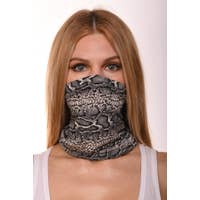 Gray Snake Scarf Mask - tuttostyle4u