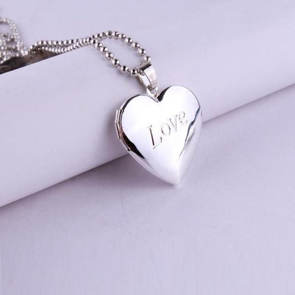 Heart Valentine Lover Gift  Photo Frames Can Open Locket Necklaces - tuttostyle4u