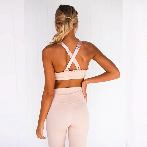 High Street 2 Piece Set Tracksuit Women Ruched Crop Top and Pants Fitness - tuttostyle4u