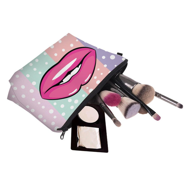 Lip Colorful Small Cosmetic Bag - tuttostyle4u