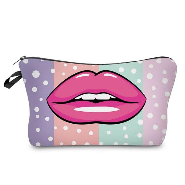 Lip Colorful Small Cosmetic Bag - tuttostyle4u
