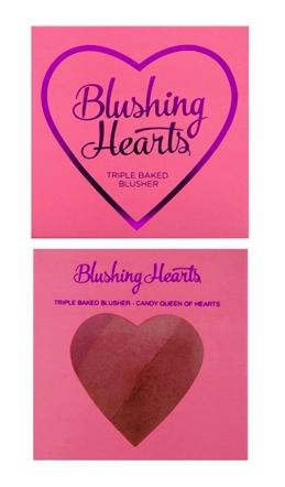 Makeup Revolution Blushing Hearts Triple Baked Blush Blusher, Candy Queen of Hearts - tuttostyle4u
