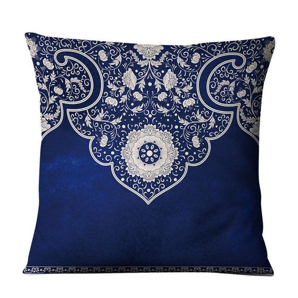 Mandalas Pillow Cases Blue and White - tuttostyle4u