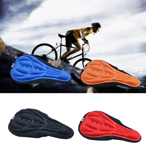 MTB Mountain Bike Cycling Thickened Extra Comfort Ultra Soft Silicone 3D Gel Pad Cushion Cover Bicycle Saddle Seat 4 Colors - tuttostyle4u