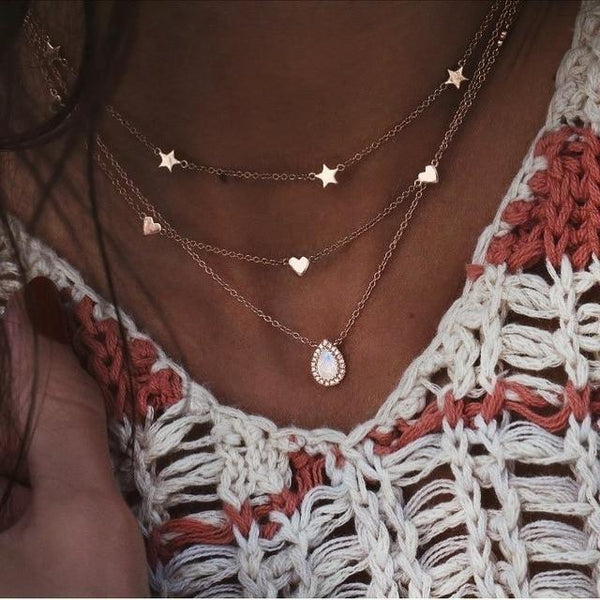 Multi Layer Chokers & Necklaces - tuttostyle4u