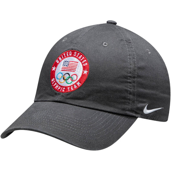 Olympics Team USA Nike Flag and Rings Campus Adjustable Performance Hat - tuttostyle4u