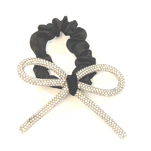 Blind Hair Rope Shiny Diamond-Studded Bow Hair Ring Head Rope Fashionable Wild Sweet tie Hair Rubber Band - tuttostyle4u