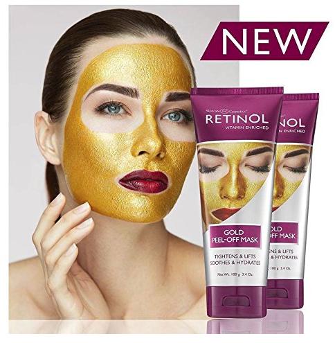 Retinol Gold Peel-Off Mask – Luxurious Treatment Tightens, Lifts, Soothes & Hydrates Skin For Luminous Finish - tuttostyle4u