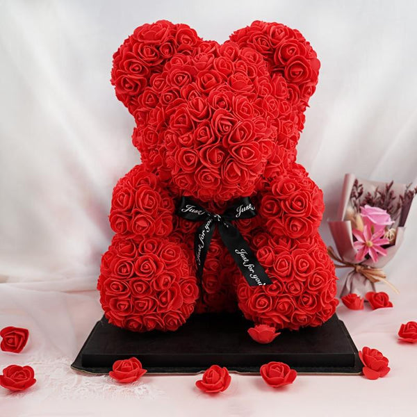 Rose Teddy Bear 25 Cm - tuttostyle4u