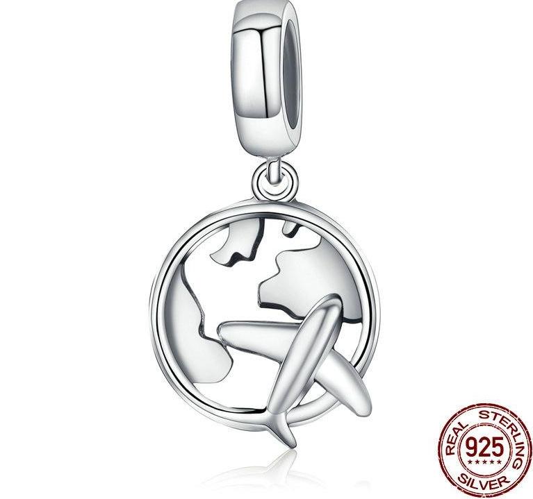 Silver The Dream Of Traveling Dangle Beads Fit Original Charm - tuttostyle4u