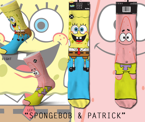SpongeBob & Patrick Mens Crew Straight Down - tuttostyle4u