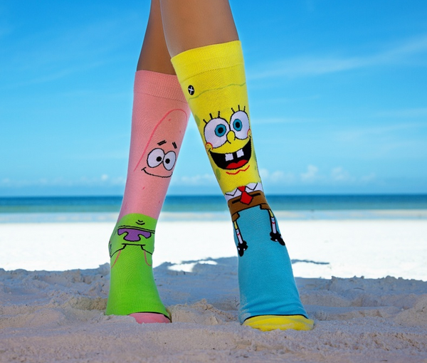 SpongeBob & Patrick Mens Crew Straight Down - tuttostyle4u