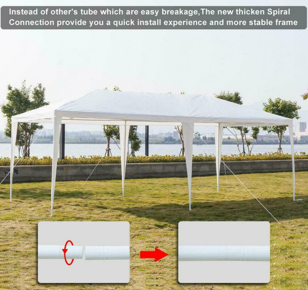 Outdoor 10'x20'Canopy Party Wedding Tent Heavy Duty Gazebo Pavilion Cater Events - tuttostyle4u