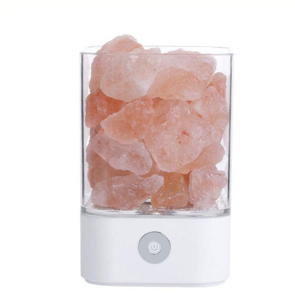 USB Crystal LED Light natural Himalayan salt lamp Mood Creator led Air Purifier - tuttostyle4u